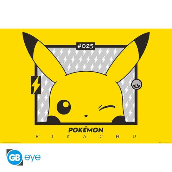 ABYstyle Pokemon Poster Maxi 91.5 x 61 cm - Pikachu Wink - Plakāts