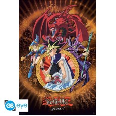 ABYstyle YU-GI-OH! Poster Maxi 91.5 x 61 cm - Yugi Slifer and Magician - Plakāts
