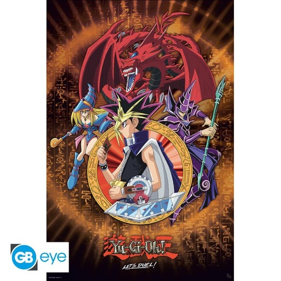 ABYstyle YU-GI-OH! Poster Maxi 91.5 x 61 cm - Yugi Slifer and Magician - Plakāts