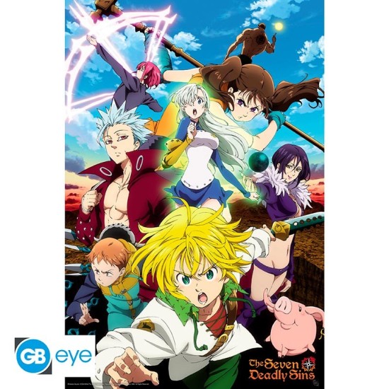 ABYstyle The Seven Deadly Sins Poster Maxi 91.5 x 61 cm - Meliodas & Sins - Plakāts