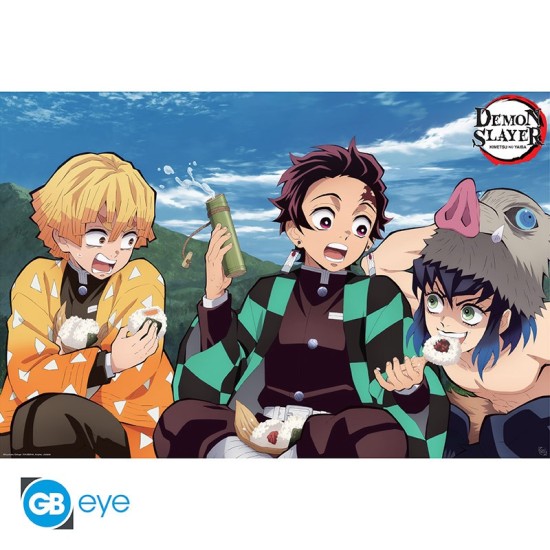 ABYstyle Demon Slayer Poster Maxi 91.5 x 61 cm - Tanjiro / Zenitsu / Inosuke - Plakāts