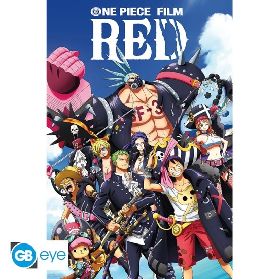 ABYstyle One Piece Red Film Poster Maxi 91.5 x 61 cm - Full Crew - Plakāts