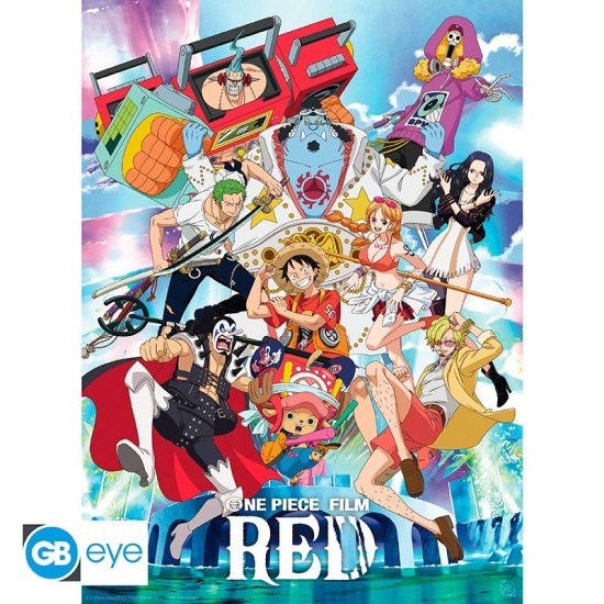 ABYstyle One Piece Red Film Poster Chibi 38 x 52 cm - Festival - Plakāts