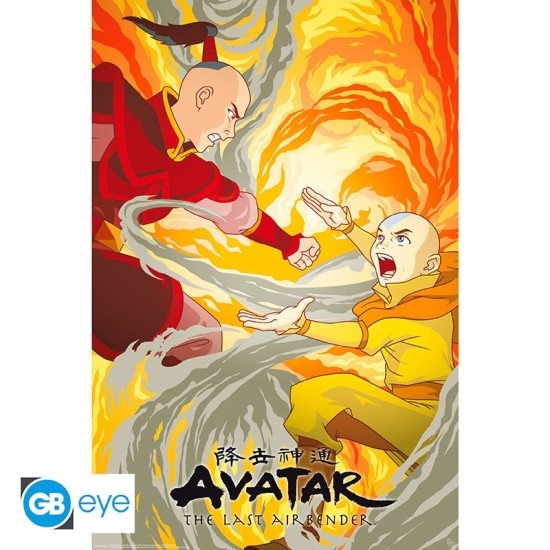 ABYstyle Avatar Poster Maxi 91.5 x 61 cm - Aang vs Zuko - Plakāts