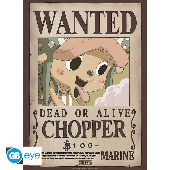 ABYstyle One Piece Poster Chibi 38 x 52 cm - Wanted Chopper - Plakāts