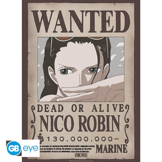 ABYstyle One Piece Poster Chibi 38 x 52 cm - Wanted Nico Robin - Plakāts