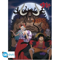 ABYstyle One Piece Poster Chibi 38 x 52 cm -  Luffy & Yamato vs Kaido