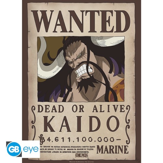 ABYstyle One Piece Poster Chibi 38 x 52 cm - Wanted Kaido - Plakāts