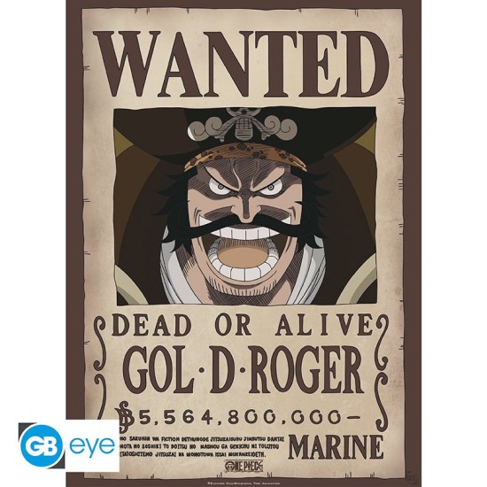 ABYstyle One Piece Poster Chibi 38 x 52 cm - Wanted Gol D.Roger - Plakāts