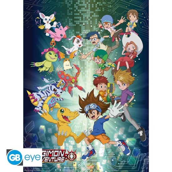 ABYstyle Digimon Adventure Poster Chibi 38 x 52 cm - Digi-World - Plakāts