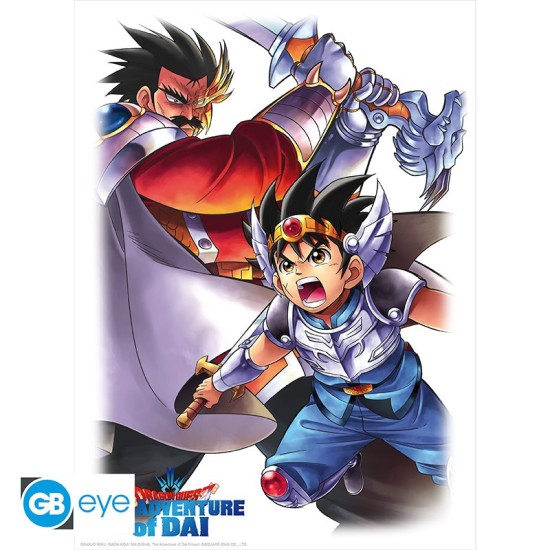 ABYstyle Dragon Quest Poster Chibi 38 x 52 cm - Dai & Baran - Plakāts