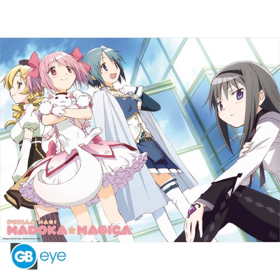 ABYstyle Puella Magi Madoka Magica Poster Chibi 38 x 52 cm - Madoka & Group - Plakāts