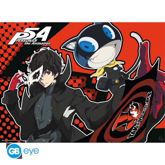 ABYstyle Persona 5 Poster Chibi 38 x 52 cm - Joker & Mona - Plakāts