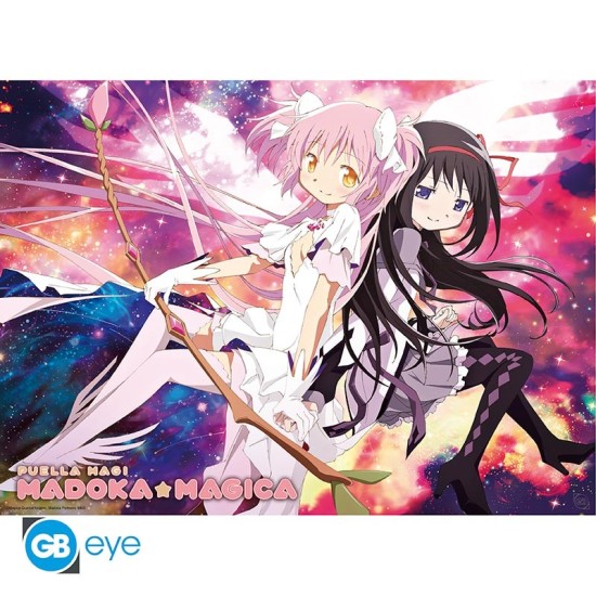 ABYstyle Puella Magi Madoka Magica Poster Chibi 38 x 52 cm - Goddess Madoka & Hom - Plakāts