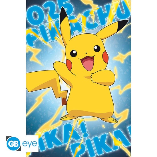 ABYstyle Pokemon Poster Maxi 91.5 x 61 cm - Foil Pikachu - Plakāts