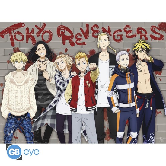 ABYstyle Tokyo Revengers Poster Chibi 38 x 52 cm - Casual Tokyo Manji Gang - Plakāts