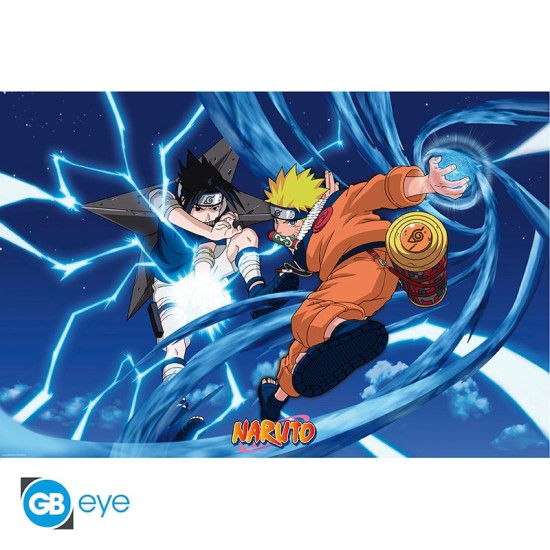 ABYstyle Naruto Poster Maxi 91.5 x 61 cm - Naruto & Sasuke - Plakāts