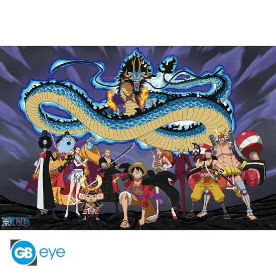 ABYstyle One Piece Poster Maxi 91.5 x 61 cm - The Crew Versus Kaido - Plakāts