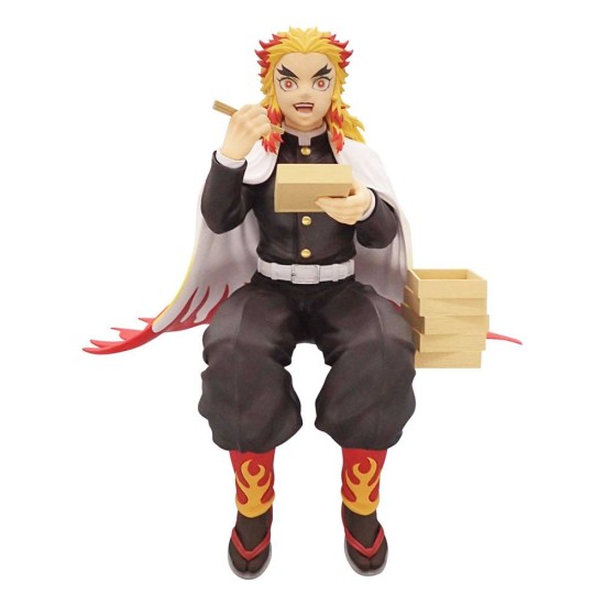 Furyu Demon Slayer Kimetsu no Yaiba Noodle Stopper Figure 14cm - Rengoku Kyojuro - Plastmasas figūriņa