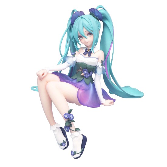 Furyu Hatsune Miku Noodle Stopper Figure 14cm - Miku Flower Fairy Morning Glory - Plastmasas figūriņa