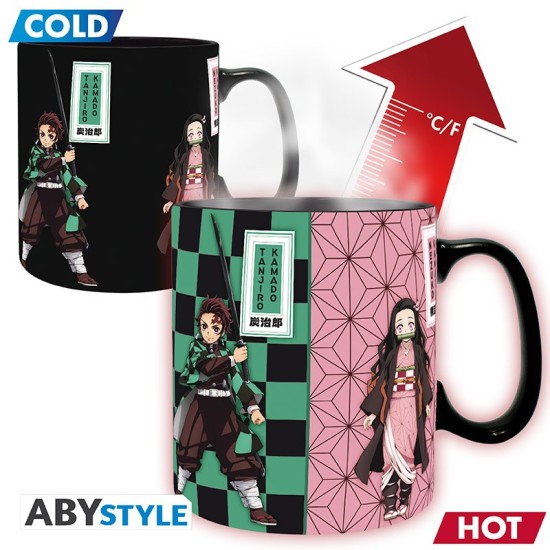 ABYstyle Demon Slayer Heat Change Ceramic Mug 460ml - Slayers - Krūze