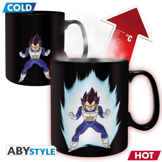 ABYstyle Dragon Ball Z Heat Change Ceramic Mug 460ml - Vegeta - Krūze