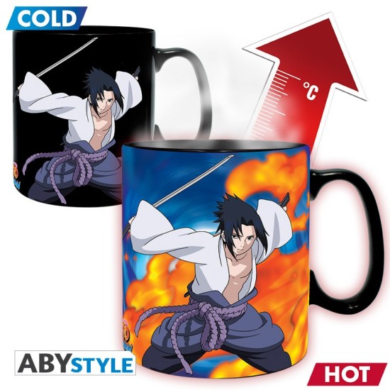 ABYstyle Naruto Shippuden Heat Change Ceramic Mug 460ml - Duel - Krūze