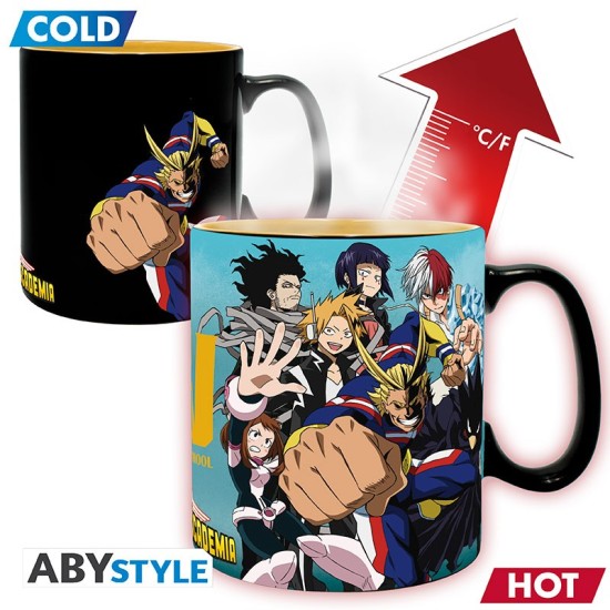 ABYstyle My Hero Academia Heat Change Ceramic Mug 460ml - Group - Krūze