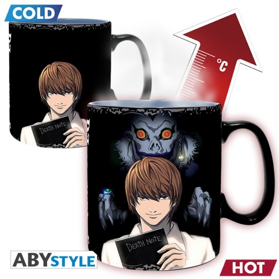 ABYstyle Death Note Heat Change Ceramic Mug 460ml - Kira & L - Krūze