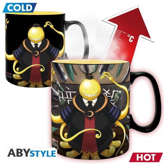 ABYstyle Assassination Classroom Heat Change Ceramic Mug 460ml - Koro Attacked - Krūze