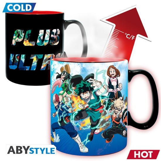 ABYstyle My Hero Academia Heat Change Ceramic Mug 460ml - Heroes - Krūze