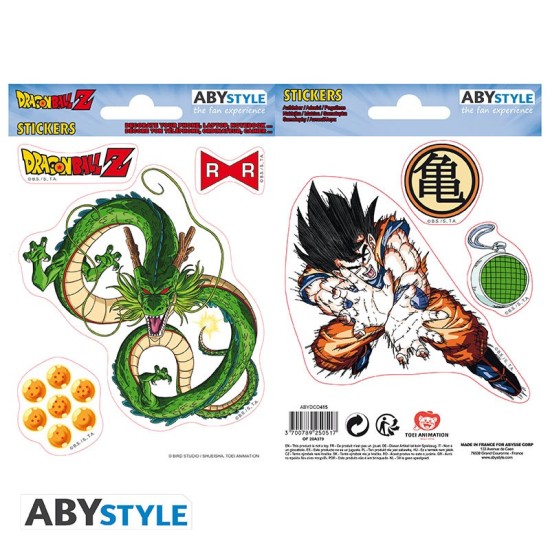 ABYstyle Dragon Ball Z Stickers 2 sheets / 16 x 11cm - Goku and Shenron - Uzlīmju komplekts