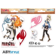 ABYstyle Fairy Tail Stickers 2 sheets / 16 x 11cm - Natsu & Lucy - Комплект наклеек