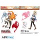 ABYstyle Fairy Tail Stickers 2 sheets / 16 x 11cm - Natsu & Lucy - Uzlīmju komplekts