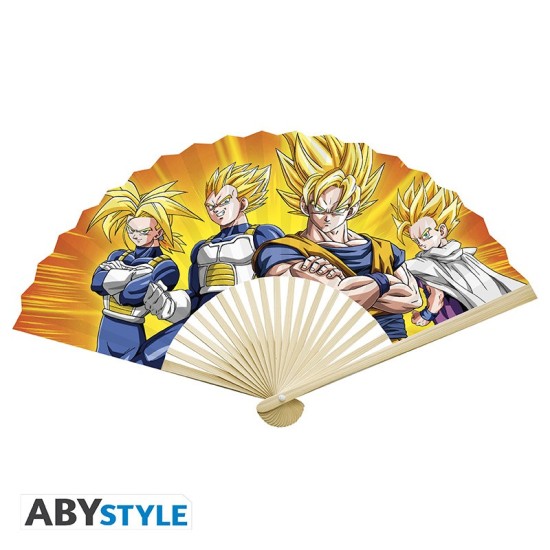 ABYstyle Dragon Ball Hand Fan 42cm - Super Saiyans - Vēdeklis