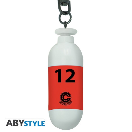 ABYstyle Dragon Ball Z Keychain - Red Plastic Capsule - Plastikāta atslēgu piekariņš