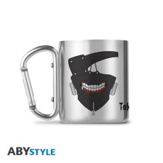 ABYstyle Tokyo Ghoul:re Stainless Steel Mug with Carabiner 235ml - Mask - Krūze ar karabīni