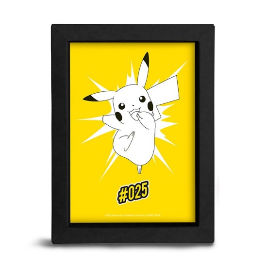 ABYstyle Pokemon POP Color Frame Kraft 15 x 20 cm - Pikachu - Картонная рамка с изображением