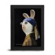 ABYstyle Raving Rabbids Happy Mix Frame Kraft 15 x 20 cm - Girl Pearl Earring - Kartona rāmis ar attēlu