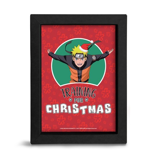 ABYstyle Naruto Shippuden Frame Kraft 15 x 20 cm - Training for Christmas - Kartona rāmis ar attēlu