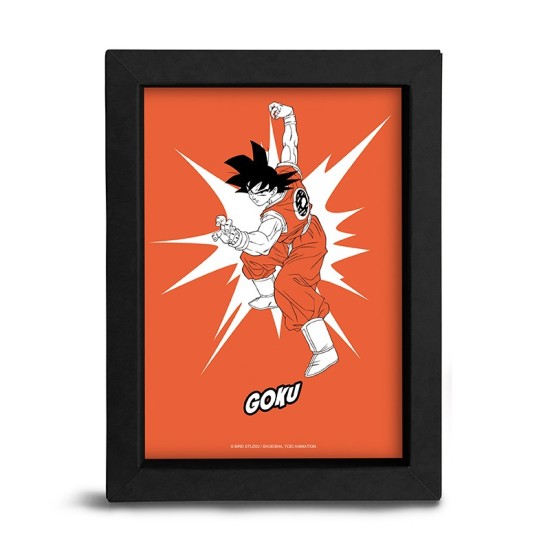 ABYstyle Dragon Ball Z Pop Color Frame Kraft 15 x 20 cm - Goku - Kartona rāmis ar attēlu