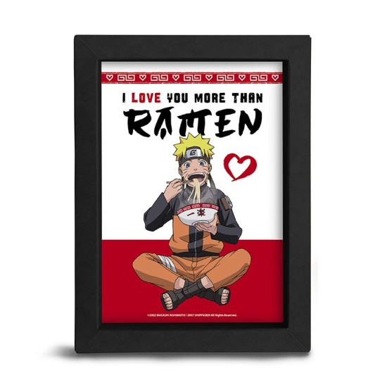 ABYstyle Naruto Shippuden Frame Kraft 15 x 20 cm - I love you more than ramen - Kartona rāmis ar attēlu