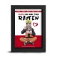 ABYstyle Naruto Shippuden Frame Kraft 15 x 20 cm - I love you more than ramen - Kartona rāmis ar attēlu