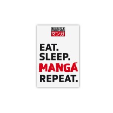 ABYstyle Asian Art Magnet 5 x 8 cm - Eat Sleep Manga Repeat 