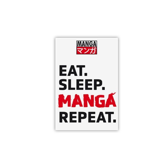 ABYstyle Asian Art Magnet 5 x 8 cm - Eat Sleep Manga Repeat