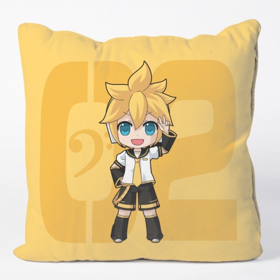 Popbuddies Kagamine Rin & Len Cushion Cover 50 x 50 cm - Kagamine Len - Dekoratīva spilvendrāna