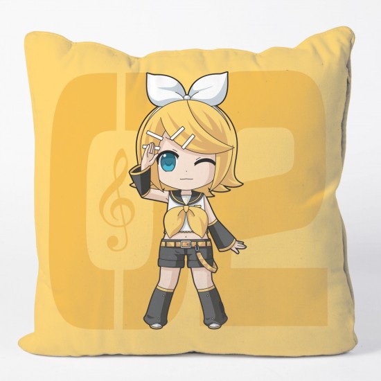 Popbuddies Kagamine Rin & Len Cushion Cover 50 x 50 cm - Kagamine Rin - Dekoratīva spilvendrāna