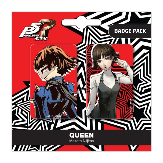 Popbuddies Persona 5 Pin Badge Pack (2 pcs.) - Royal Queen / Makoto Niijima - Piespraude