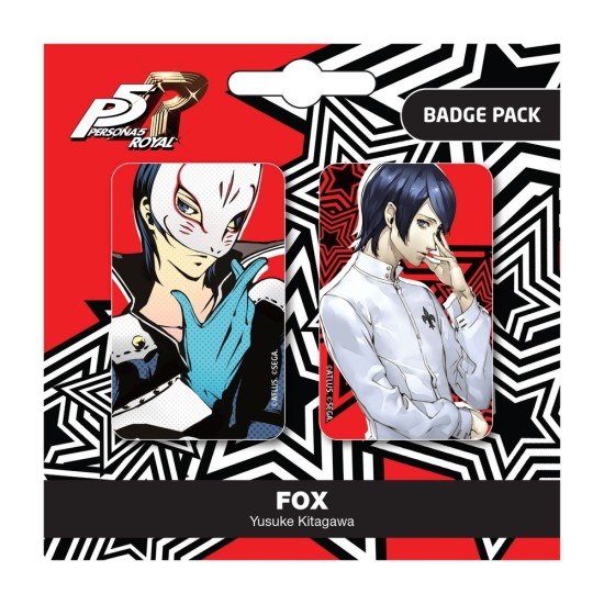 Popbuddies Persona 5 Pin Badge Pack (2 pcs.) - Royal Fox / Yusuke Kitagawa - Piespraude