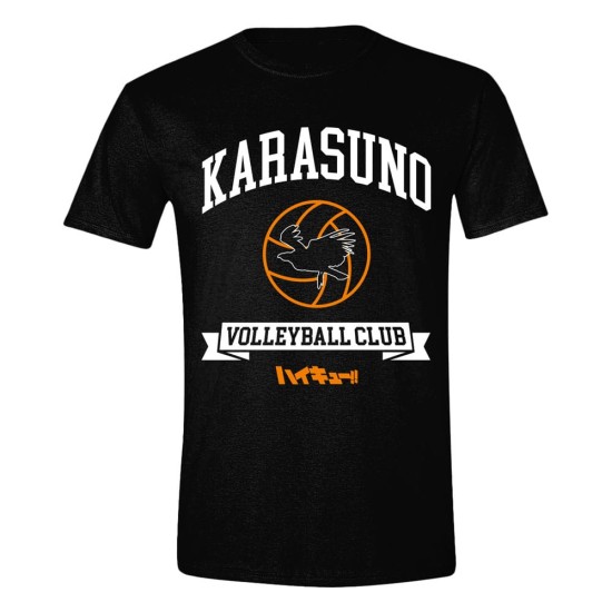 PCMerch Haikyu Crows 2012 T-shirt - S izmērs / Melns - Vīriešu kokvilnas T-krekls